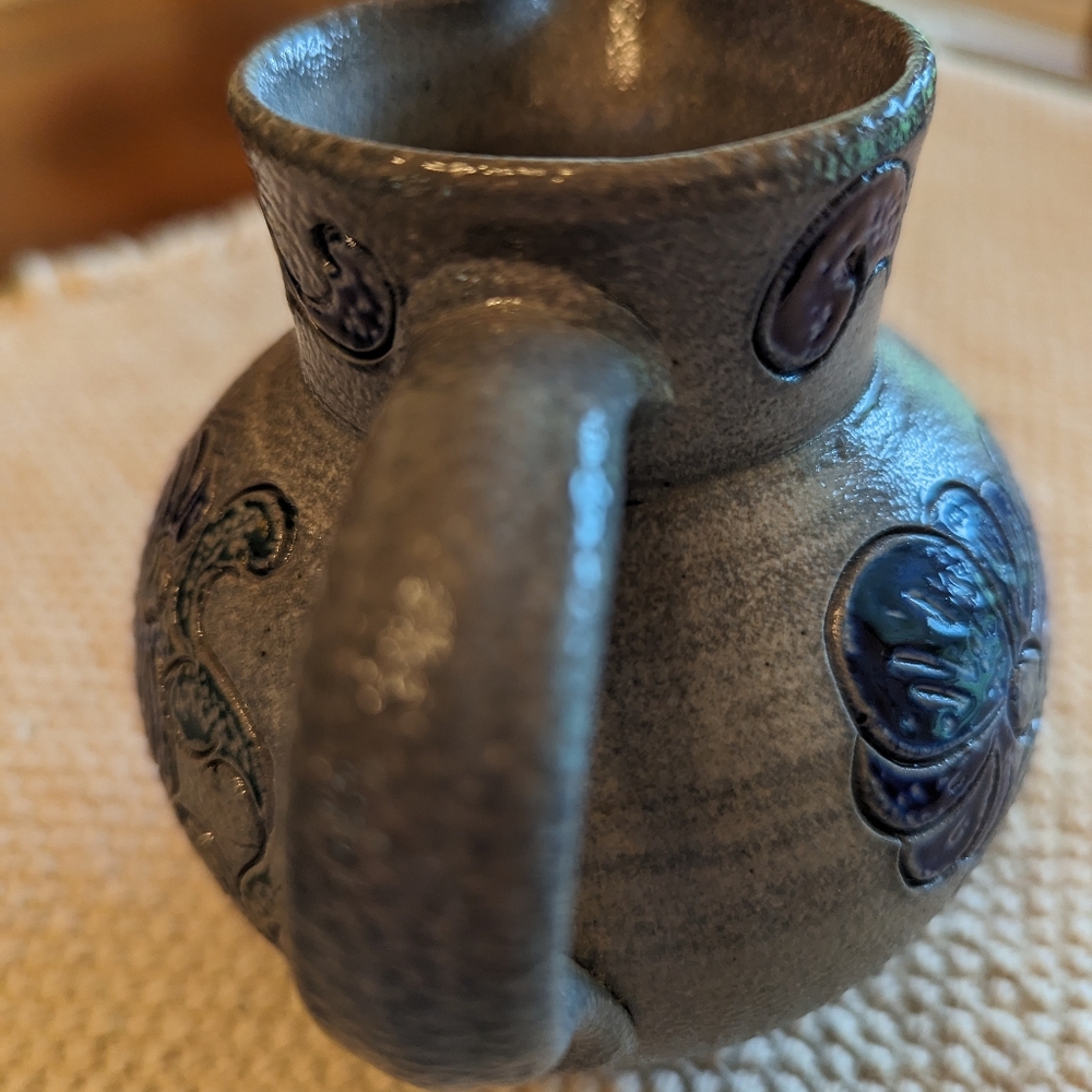 Vintage Alsace pottery pitcher - Picture 3 of 9